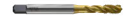Метчик из быстрорежущей стали SPIRAL FLUTE SYNCHRO HSS-PM для метрической резьбы ISO-DIN 13 с винтовыми канавками с покрытием TiN, M10x1.5 6H 100.0L