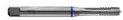 Метчик из быстрорежущей стали шахматнный SPIRAL POINT HSS-E DIN371 для метрической резьбы ISO-DIN 13 c винтовой подточкой, M5X0.8 6H 70.0L
