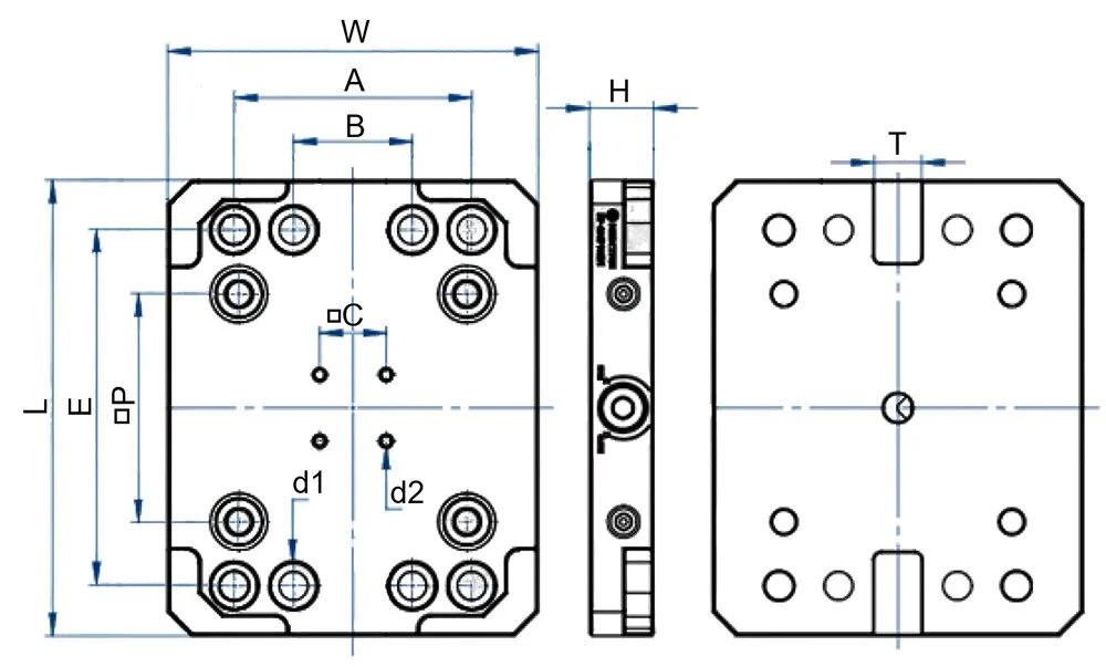 Плита Zero-Point S96P-192V1 быстросменная с ручным зажимом